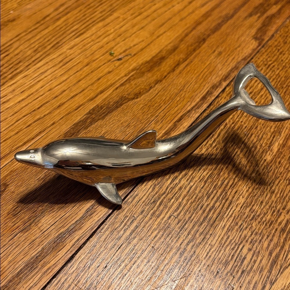 Vintage Silver/ Zinc Alloy Dolphin Bottle Opener - Picture 5 of 6